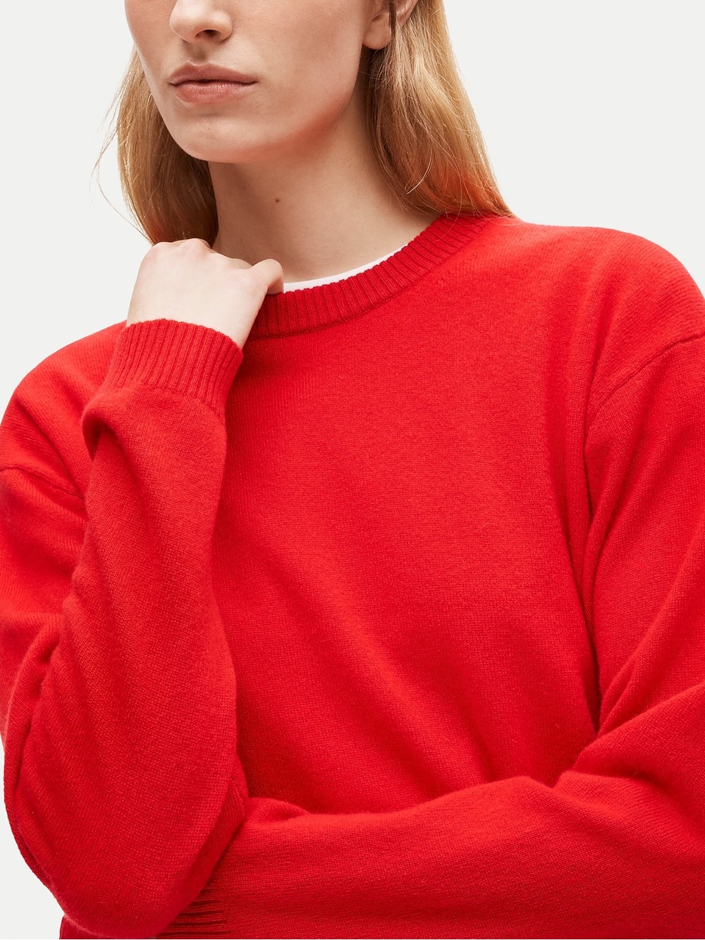 NWT J.Crew 100% Cashmere V-Neck Sweater Red XS Fair Trade Retail $228